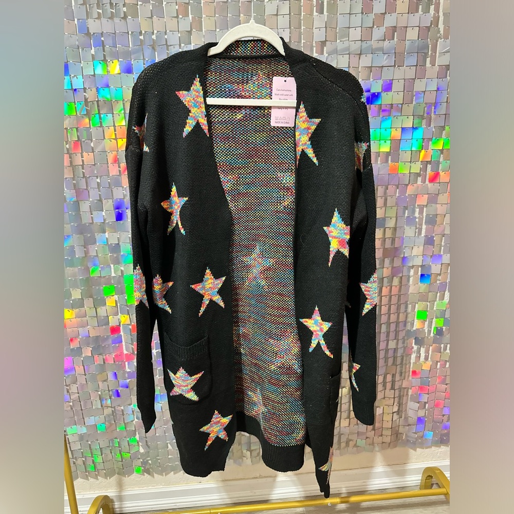 Rainbow Stars Cardigan